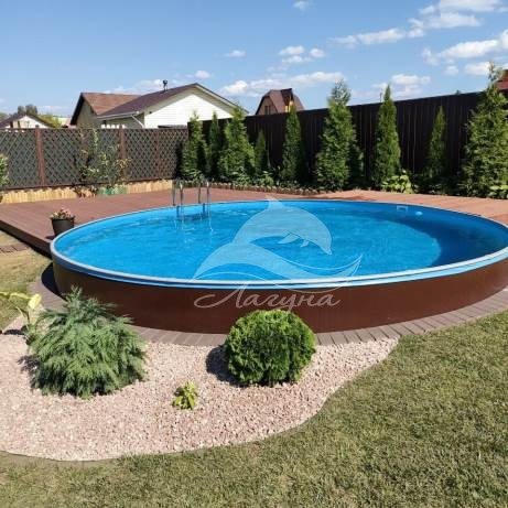 Круглый бассейн ЛАГУНА 3,5 х 1,25 м