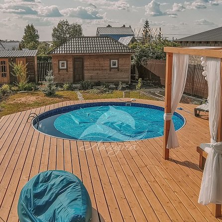Круглый бассейн ЛАГУНА 4,5 х 1,25 м